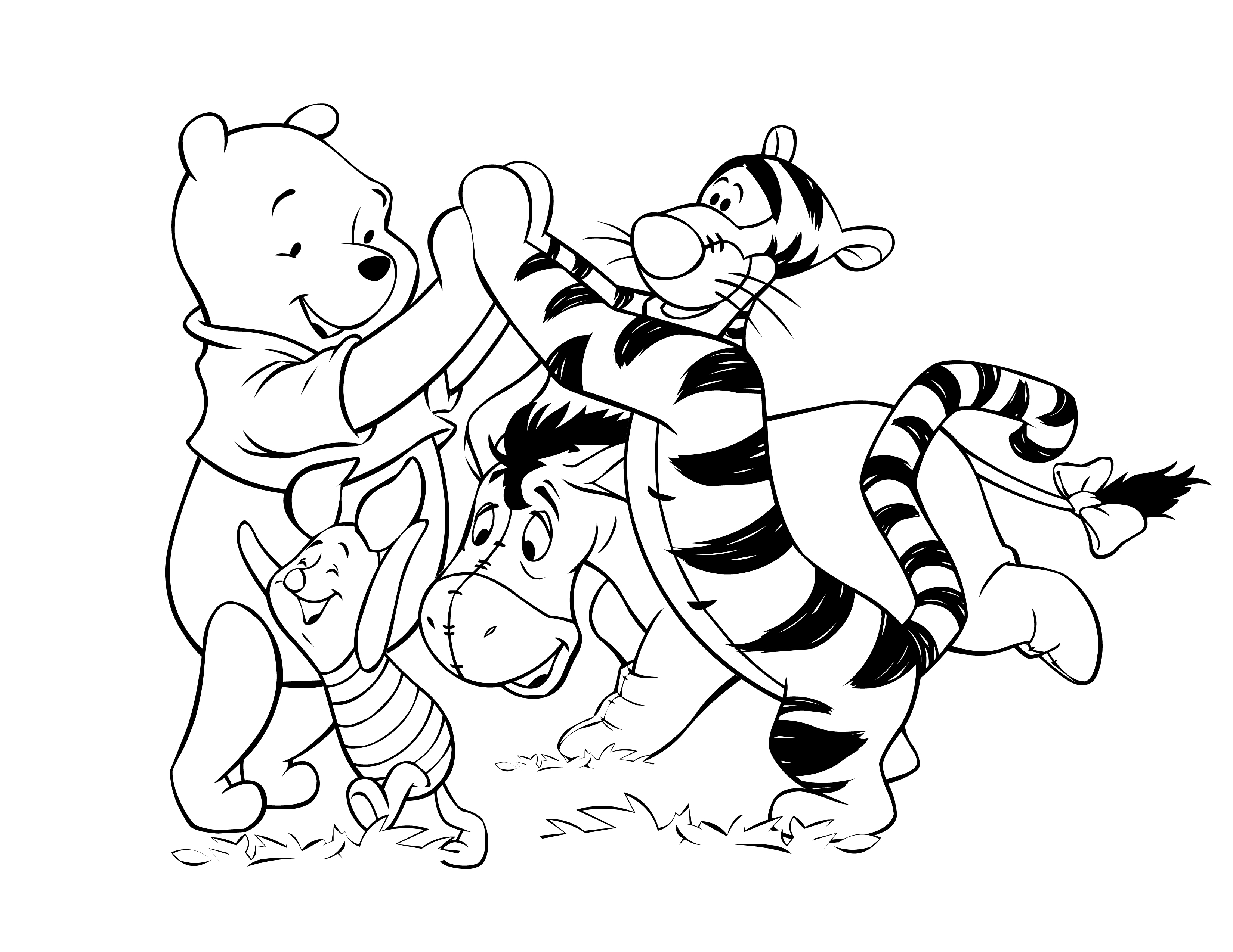 Disney Winnie the pooh dessin   colorier