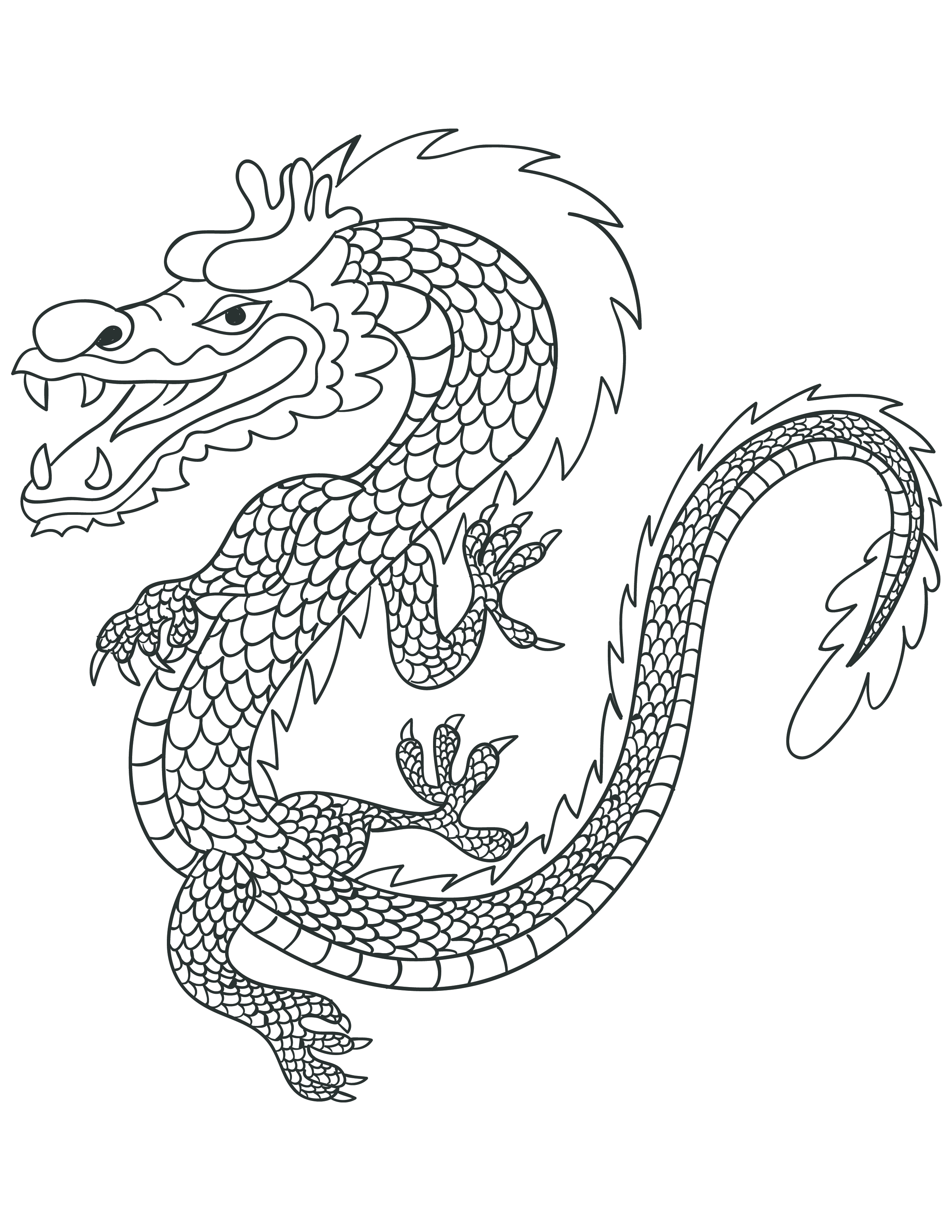 Artherapie coloriage gratuit freepik dragon